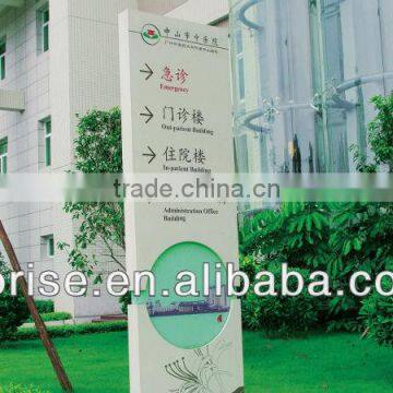 Outside standing aluminum&Arcylic pylon sign