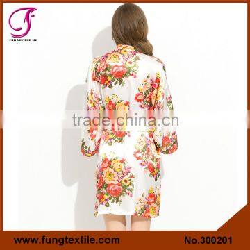 FUNG 300202 New Women Floral Plus Size Bathrobes photo-4