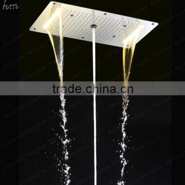 Luxury Bathroom Accessories 380*700mm Embedded Ceiling Shower Mixer Rain Shower Faucet Bubble Mist photo-4