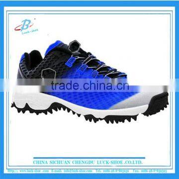 2016 shiny design cricket shoe, latest fashion outdoor cricket shoe, custormized cricket shoe