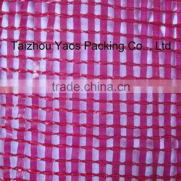 Red PP Tubular Mesh Bag Vegetables Onion Circular Drawstring Tubular Bag photo-5