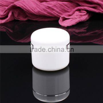 hot sale 15g pp double wall with silver line cream jar