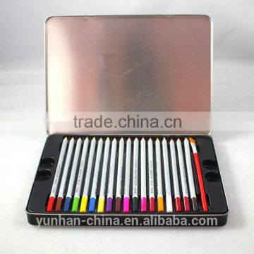 watercolor painting pencil in tin box