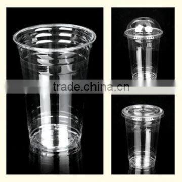 12oz Coffee Use Disposable Plastic Clear Cup With Flat Lids For Iced Coffee photo-5