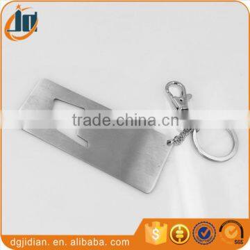 Wholesale Stainless steel Cheap bottle opener keyring