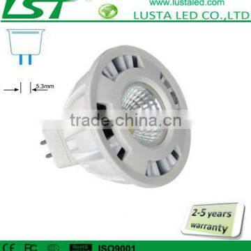 LED COB Spotlight,1 x 3W Ultra Bright COB, AC/DC12V, Halogen Equivalance 35W,3W GU5.3 LED Bulb Lighting