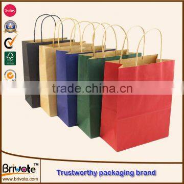 Brown Bag Kraft Paper Roll Logo Letter Print Mini Kraft Paper Gift Bag Argentina Kraft Paper Gift Bag photo-3