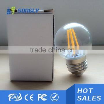 LED A60 E27 6W 3000K Globe LED Filament bulb, Cold White Color