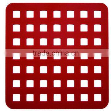 100% Food Grade Square shape silicone oven mat /silicone pot holder