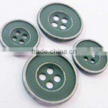 4-holes metal hand sewing button for garment accessories