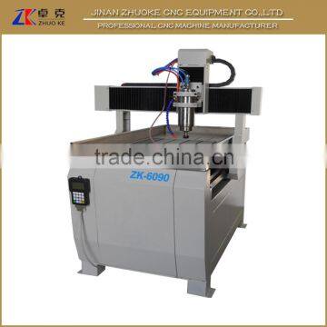 Agent Price Small CNC 6090 CNC Router 6090 With 3.0Kw Water Coolant Spindle Step Driving System DSP Handle 600*900*150mm ZK-6090