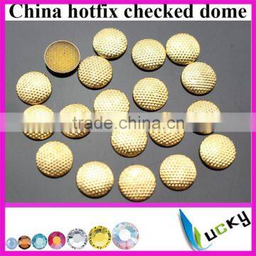 China hotfix copper dome gold convex dome point studs for jeans