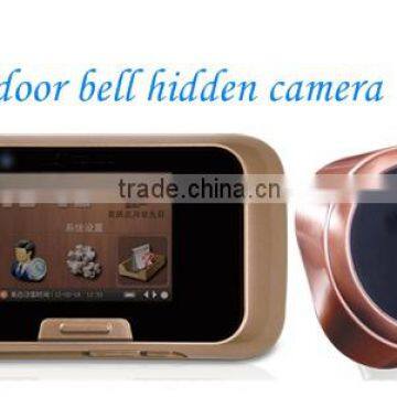 Movement detecting digital peephole High Definition Night Vision door viewer