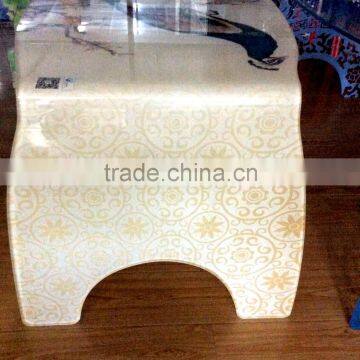 Glass Table Ceramic Digital Print Glass, Full White Ceramic Printing Glass, Bird Design photo-2