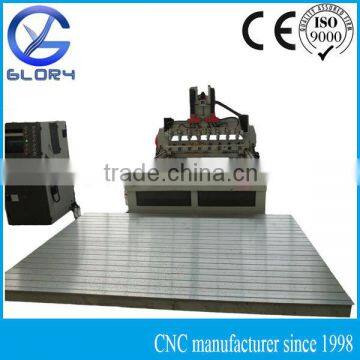 8 Rotary Axis CNC Router with Clamping T slots Table