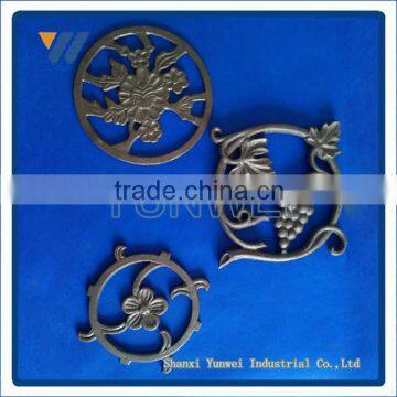 Decorative Powder Coated Wrought Iron Gate Ornaments Fence Spears/Temporary Picket Fence photo-4