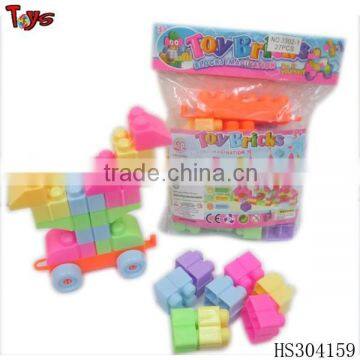 27 pcs very cheap plastic construction toys block