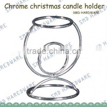Chrome Wire Candle Holder