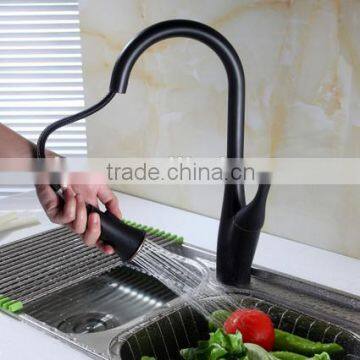 CUPC NSF AB1953 Single Handle Pull-Down Kitchen Faucet With Oil Rubbed Bronze photo-4