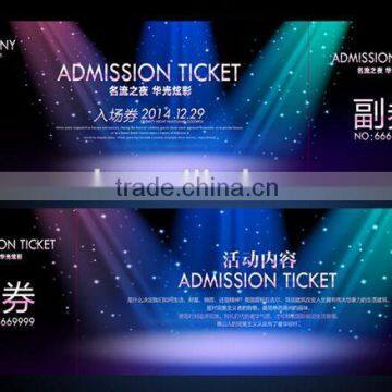 custom personalized thermal paper ticket printing for event