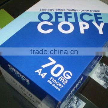 Standard A4 copy paper super 100% white A4 80gsm paper