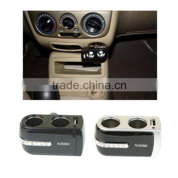 Auto cigarette lighter socket with diamond