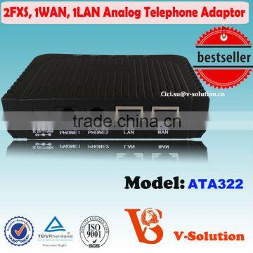 2FXS+1WAN+1LAN VoIP Phone Adapter Similar with Linksys PAP2T