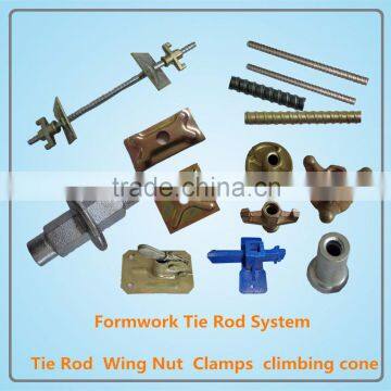 tie rod formwork accessories wing nut, water stopper, waller plate