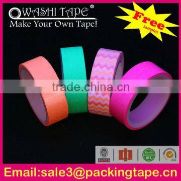 Hot Sale Custom Neon Color Washi Tape photo-2