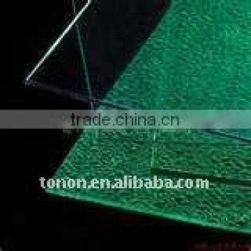 with UV protection green polycarbonate embossed sheet for decoration