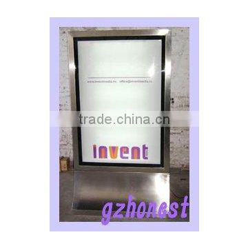 Stainless steel scrolling light box