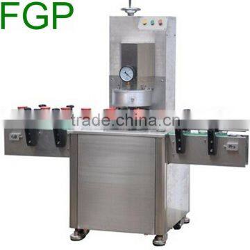 Automatic glass jar vacuum capping machine glass jar capper machine vacuum sealing machine with cap feeder