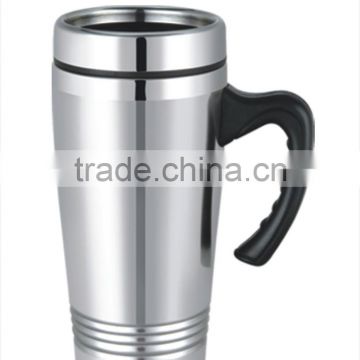 450ml double wall s/s auto mug-012A