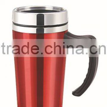 450ml double wall plastic auto mug