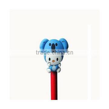 3D Cartoon Silicone Pencil Topper For Student School Supplies