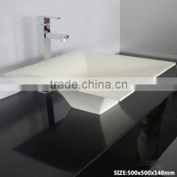 High Quality Solid Surface Art Basin Resin Wash Basin, Stone Resin Wash Basin, Wall Hung Wash Basin photo-6