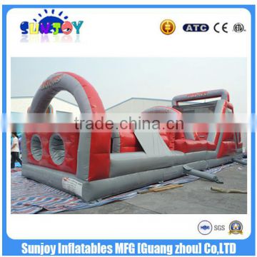 Hot sale giant obstacle commercial inflatable obstacle course for kids