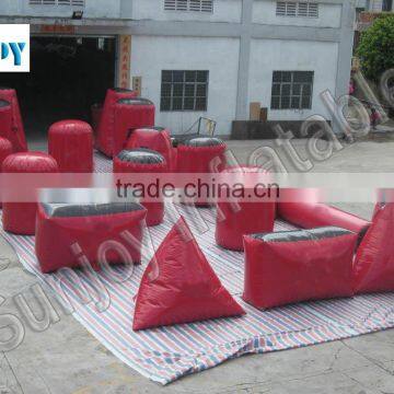 Sunjoy high quality pvc Inflatable Paintball Field Bunkers War Game Trainning Equipment for sale