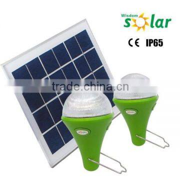 Soft white LED home lighting solar power with mobile charger emergency lighting solar