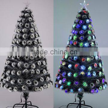 LED 3ft-7ft Dark green white 2016 new fiber optic christmas tree