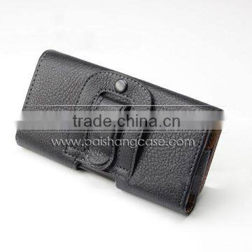 Holster belt clip grain PU leather case cover for Galaxy Note size