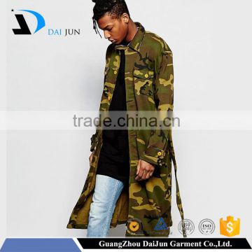 2016 Daijun OEM 100 cotton men camo printed custom logo fashion jacket