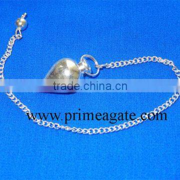 Wholesale Metal Pendulum : Silver Tear Drop Metal Pendulum | Buy Direct Metal Pendulums From INDIA