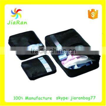 Lead-free Bag Packers Tidy Case Packing Cubes Set of 3 (Black)Travel Organizer Bag