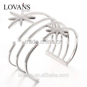 925 Silver Jamaica Bangle Bracelets FB054A