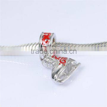 Custom Silver Beads Skate Shoe Charms Jewelry Wholesale photo-4