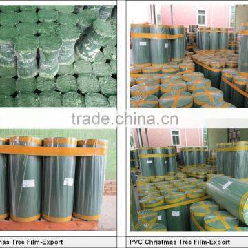 PVC Rigid Film for Christmas Tree Leaves (Used for making Artifical Xmas Tree,Wreath)