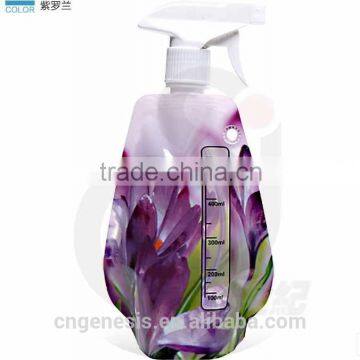 plastic shampoo spout pouch