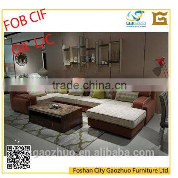 2016 Northern-European living room fabric sofa with adjustable headrest