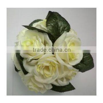 latest wedding decoration flower pretty rose ball with 18 head for sale